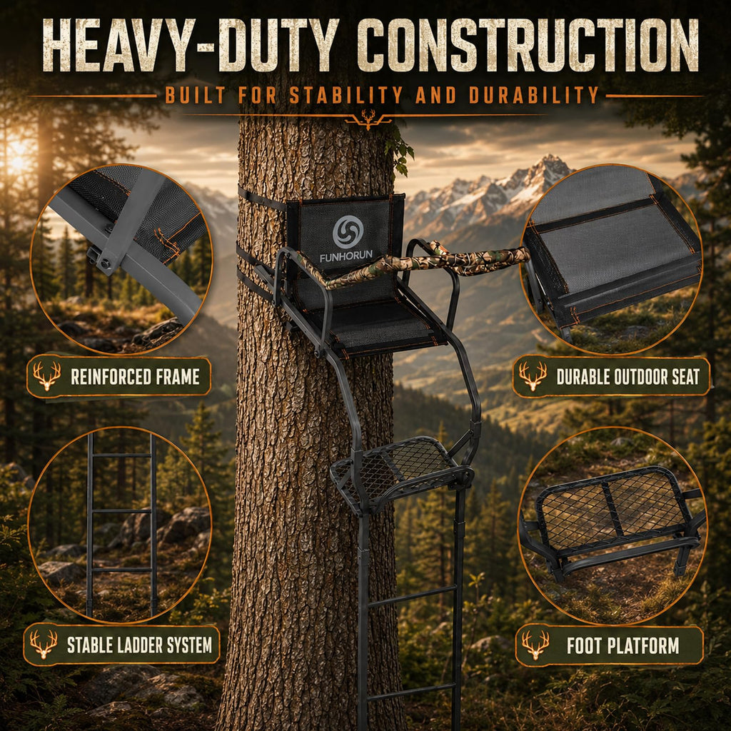 Ladder Tree Stand with Seat G2201