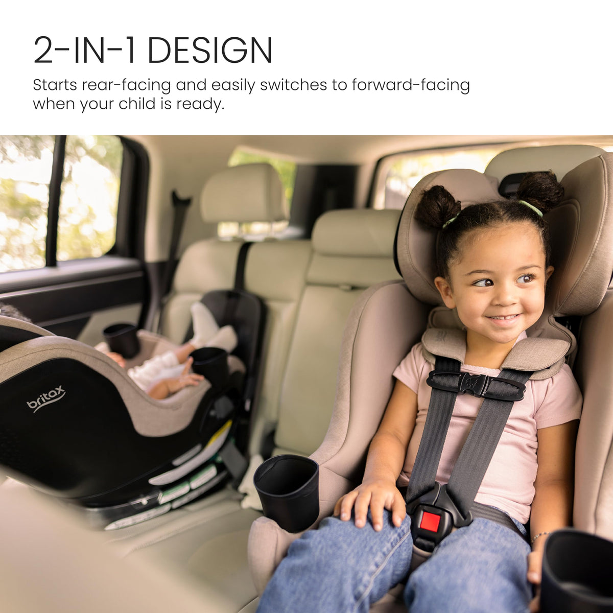 Teak Rotating Convertible Car Seat R3968