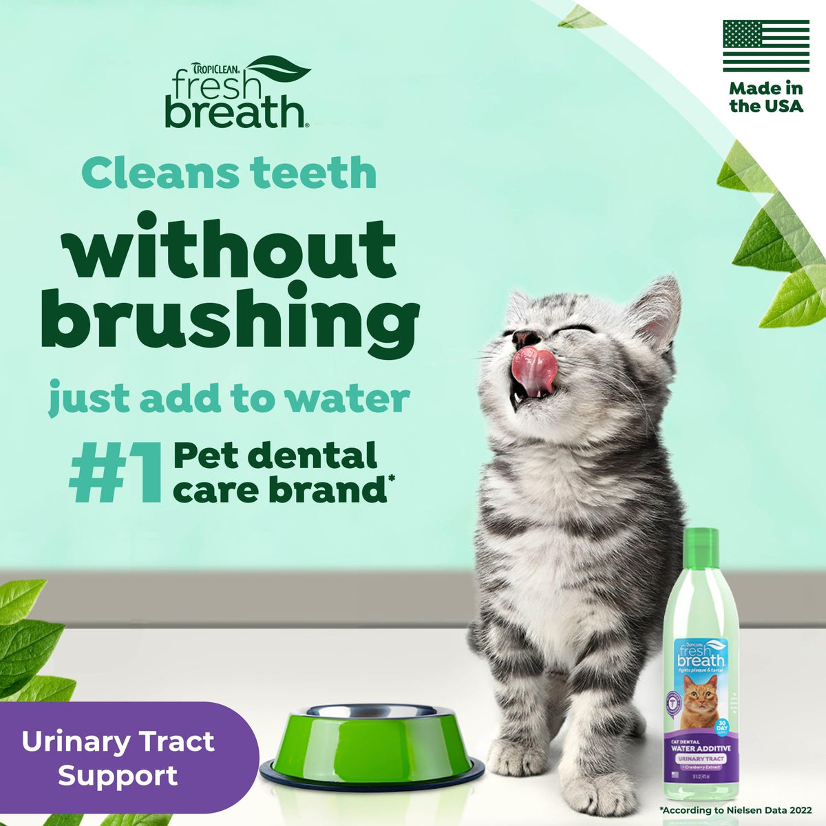 Fresh Breath Water Additive for Cats 16oz T635078