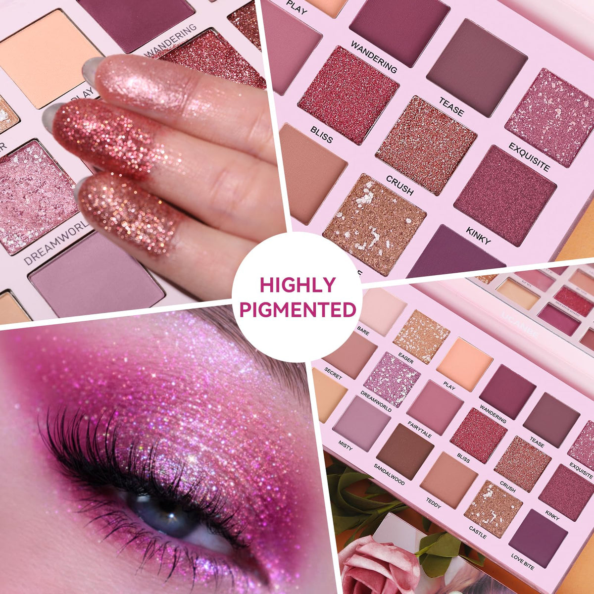 18 Colors Shimmer Matte Glitter Eyeshadow Palette G819
