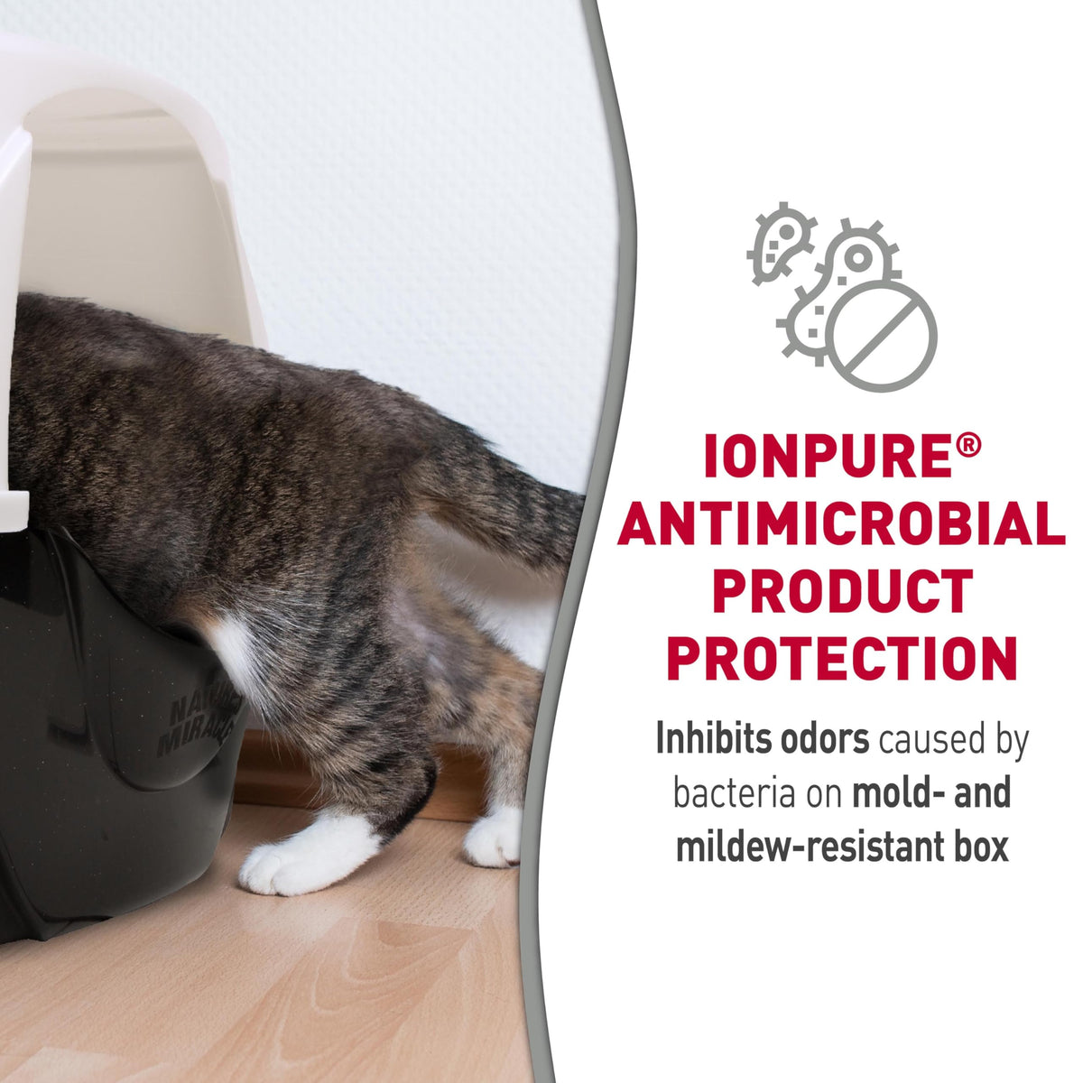 Hooded Corner Cat Litter Box with Charcoal Filter S570