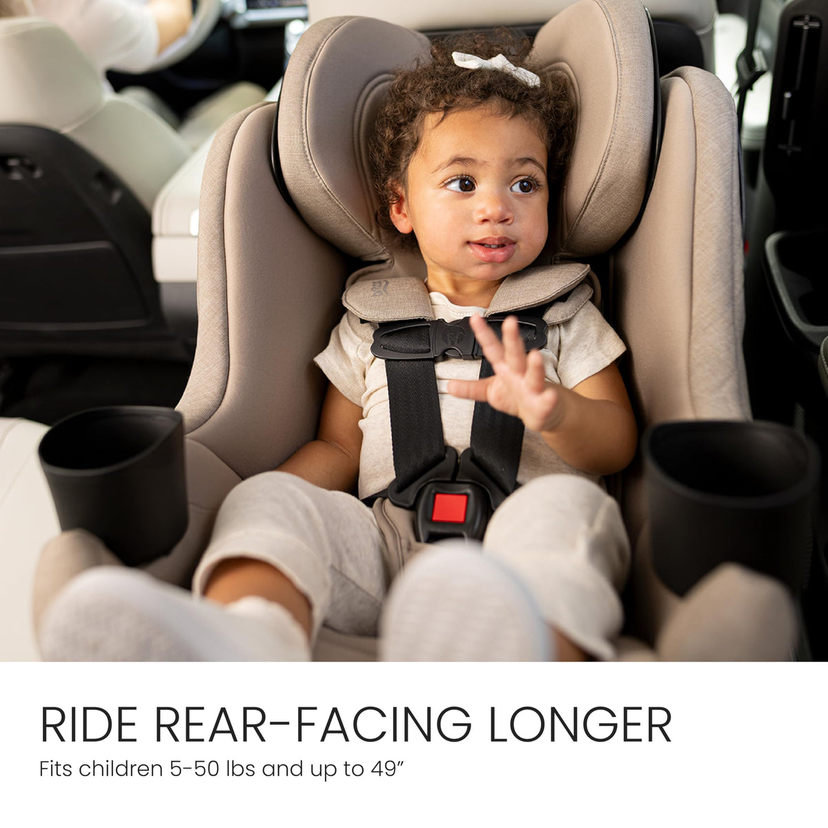 Teak Rotating Convertible Car Seat R3968