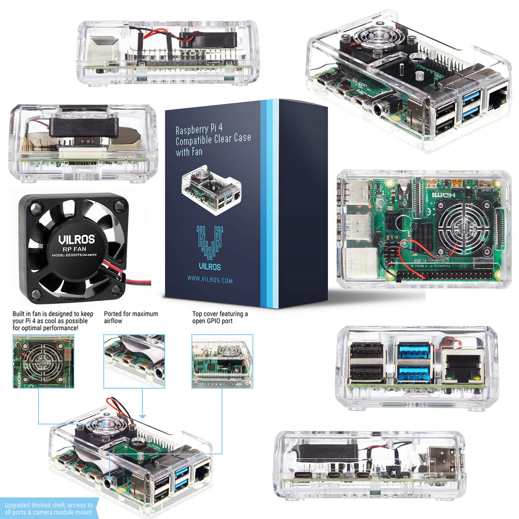 Raspberry Pi 4 Starter Kit with 64GB Micro SD Card Q8465