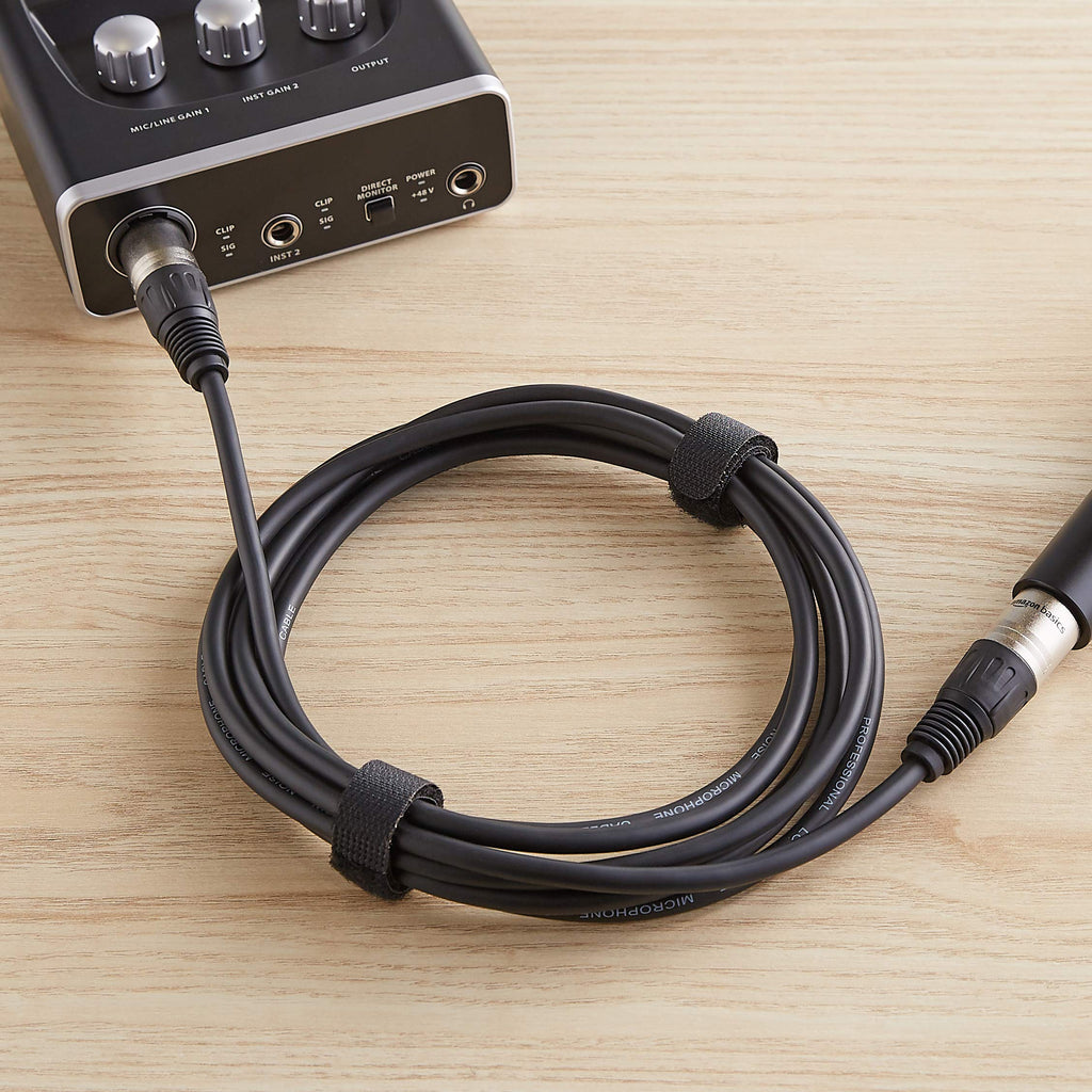 2-Pack 15 Foot Black XLR Microphone Cable O3483